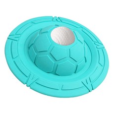 喜悠力 寵物運動訓練互動飛盤/磨牙啃咬玩具, 1個, 綠色