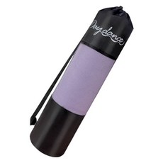 PEONIST 網眼瑜珈墊包 收納袋, 1個, 黑色 + 紫色