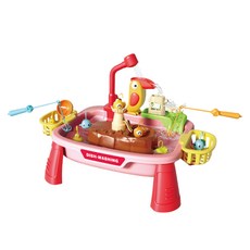 KIDZONE 會出水的釣魚遊戲, 粉紅色, 1個