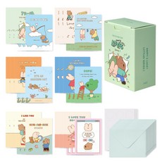 Monolike Day by Day 卡片 Happy and Lucky Littles Series. 1, 1個, 混合顏色