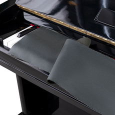 Topia 簡易鋼琴鍵盤蓋 126 x 18 cm, 黑色, 1個