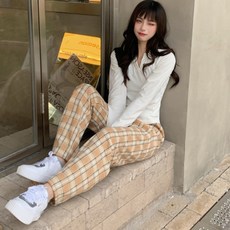 피어니스트 여성용 캐주얼 잠옷 긴바지