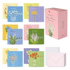 Monolike Day by Day 卡片 Thank you Olivia's Flowers Series. 1, 1個, 混合色