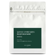 M.I.Coffee Delight 無咖啡因綜合, 200g, 咖啡原豆(不研磨), 1個
