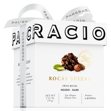迷你豪華盒Rocas Suizas Negro黑巧克力, 70g, 1個