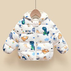 JOYMULTI 兒童小恐龍輕量羽絨連帽外套