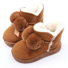 Luluchu 女童蓬蓬球毛絨靴 BW023