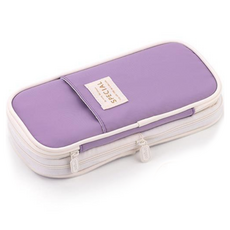 ANGOO 特別商店 擴展型鉛筆袋, 紫羅蘭色, 1個