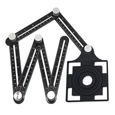 導線駭客 工程磁磚開孔定位器/定位尺 五孔六折, 1個