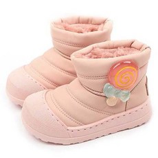 Lulushu 女童用甜蜜糖果毛靴 BW015