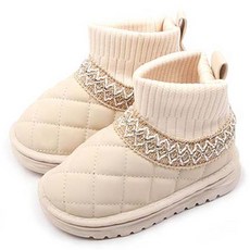 Luluchu 女童針織民族風毛靴 BW020