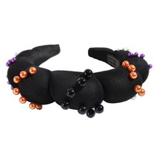 Black Tree 萬聖節氣氛毛絨球髮箍, 黑色, 1個