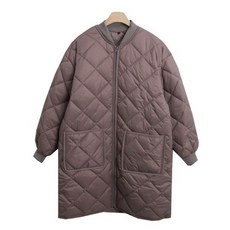 린다샵 여성용 루이거 퀼팅 누빔 앞포켓 루즈핏 롱 패딩 cpjk5802k4a