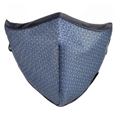 Ultra Nano可水洗耳掛繩可調透氣防護口罩, 黑色, 1個