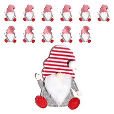 Homeflow 諾姆聖誕派對餐具餐桌裝飾, 12個, 條紋帽
