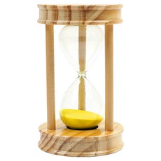 POPO FANCY 計時木製沙漏10分鐘, 黃色, 1個