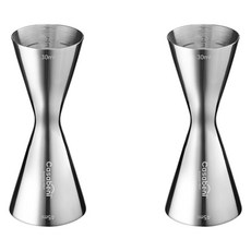 Casabeni 家用調酒 雞尾酒全不鏽鋼量酒器 30ml / 45ml, 混色, 2個