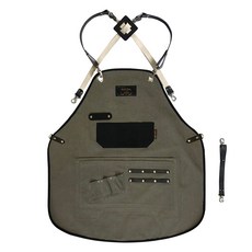 칸데오레더 무디 앞치마 L(MEN), 올리브그레이, 1개