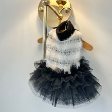 Jubico 狗狗天鵝澎澎連身裙, 黑色, 1個