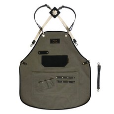 Kandeo Leather MOODY 圍裙 S(女款), 橄欖灰色, 1個