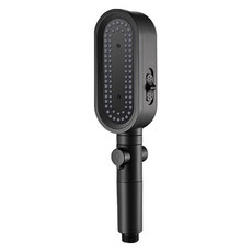 Solar多功能淋浴蓮蓬頭, 1個, 黑色