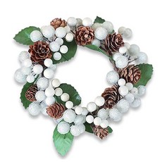 都柏林迷你花圈非常適合家庭餐桌裝飾。, E型, 1個