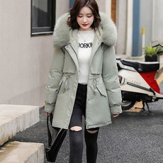 PEONIST 女款修身大連帽中長版大衣外套