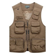 선빛 남성용 털 안감 기모 작업 포켓 수납 도엔 조끼