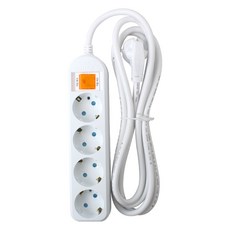 Kotech 光明電機 接地4孔延長線 3號 Korea Punch, 2.4m, 單一顏色, 1個