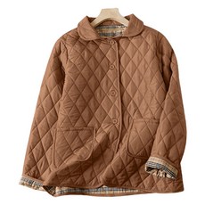 피어니스트 여성용 마름모 퀼팅 라이트 패딩