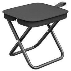 便利研究所 一鍵式超輕量露營椅, 1個, 黑色