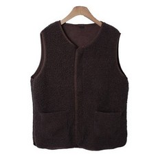린다샵 여성용 주부오 빈티지 앞포켓 양털 집업 베스트 cpvt1294k4a