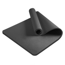 앞날창창 넓은 논슬립 요가매트, 블랙, 1개