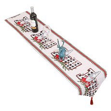 Block Mart 聖誕老人桌旗, 款式2, 1個, 4人用(33 x 180 cm)