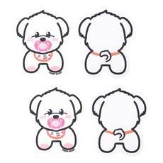 Sunny Enjoy 零廢棄植物性纖維素壓縮菜瓜布 馬爾濟斯寶寶, 4入, 1個