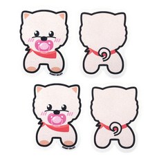 Sunny Enjoy 零廢棄植物性纖維素壓縮菜瓜布 博美熊寶寶, 4入, 1個