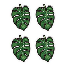 Sunny Enjoy 零廢棄植物纖維壓縮海綿菜瓜布 龜背芋, 4入, 1個