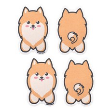 Sunny Enjoy 零浪費植物性纖維素壓縮菜瓜布 博美緞帶 媽媽, 4入, 1個