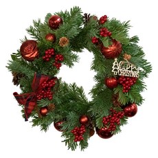 聖誕裝飾花環, 綠色, 1個