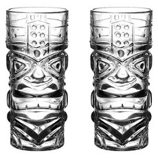 American Road 夏威夷提基神像玻璃雞尾酒杯 RK2235, 2個