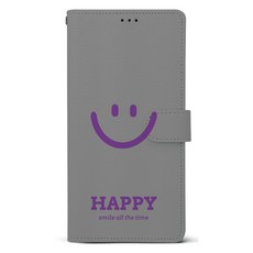 케이스퍼시픽 해피스마일 가죽 다이어리 휴대폰 케이스