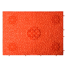 보니토리 발 지압 마사지 다이아몬드 지압판, 코랄레드, 1개