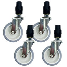 World Clean 灰色餐車輪 附蓋, 4個