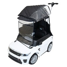 wowbaby 幼兒電動車 手推車 防寒罩 + 輪胎罩 套組, 1套, 黑色