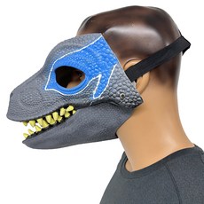 Party09 暴龍恐龍面具, 灰藍色, 1個