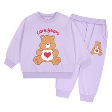 Care Bears 童款小熊印花內刷毛保暖長袖上衣+縮口長褲套裝