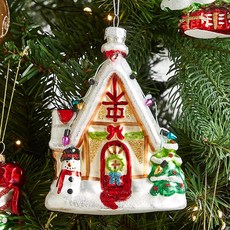 모던하우스 Objet Ornament 크리스마스 하우스, 혼합색상, 10 x 6.8 x 13 cm, 1개