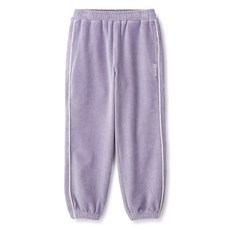 renoma kids 女童撞色滾邊絲絨束口褲 R2445P291, 紫色 (R2445P29115)