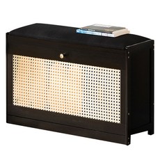 JLIFE Tarato 鞋凳, 黑色, 2層