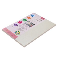 paperculture Twinkle Star 厚款雙面珠光紙 200g 8開 No 06 蛋白石色, 12個